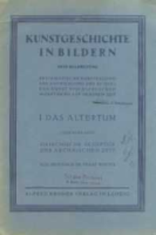 Kunstgeschichte in Bildern : systematische Darstellung der Entwickelung der bildenden Kunst vom klassischen Altertum bis zur neueren Zeit. 1, 7. H., Altertum. Griechische Skulptur der archaischen Zeit