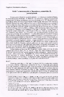 Gr&oacute;b 7 z cmentarzyska w Szpondowie, stanowisko II, powiat płoński