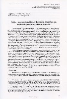 Osady z okresu rzymskiego w Kołozębiu i Poświętnem : studium krytyczne wynik&oacute;w wykopalisk