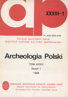 Archeologia Polski T. 33 (1988) Z. 1, Kronika
