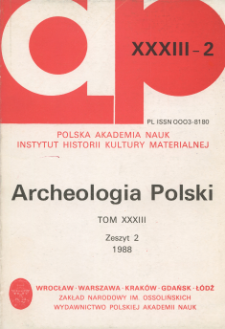 Archeologia Polski T. 33 (1988) Z. 2, Recenzje