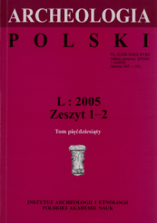 W sprawie wczesnośredniowiecznych cmentarzysk szkieletowych na północnym Mazowszu : refleksje na marginesie artykułu R. Piotrowskiego (2003)