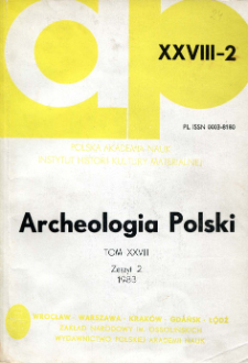 Archeologia Polski T. 28 (1983) Z. 2, Recenzje