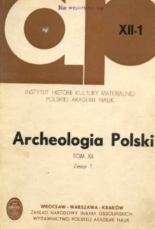 Archeologia Polski. T. 12 (1967) Z. 1, Nekrologi