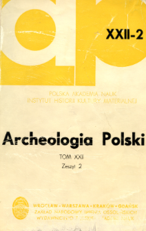 Archeologia Polski. T. 22 (1977) Z. 2, Recenzje