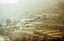 The village in the Himalaya (Iconographic document)