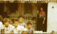 Portrait of a woman and the children, kachchi rabari (Iconographic document)