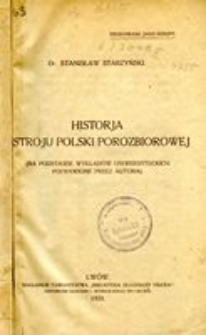 Historja ustroju Polski porozbiorowej