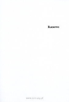 Rotnowo : stanowisko paleolityczne i mezolityczne w Dolinie Lubieszowej na Pomorzu Zachodnim