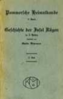 Geschichte der Insel R&uuml;gen. T. 2, Von Ende des 16. Jahrhunderts bis zur Neuzeit