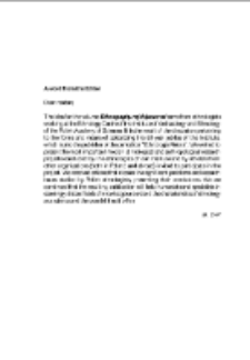A word from the Editor