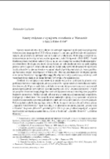 Koszty związane z wynajmem mieszkania w Warszawie w latach 1864&ndash;1914