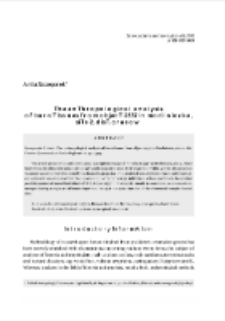 The anthropological analysis of burnt bones from object 2537 in Modlniczka, site 2, dist. Cracow = Analiza antropologiczna kości przepalonych z obiektu 2537 w Modlniczce, st. 2, pow. krakowski