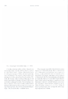 Archeologie Libereck&eacute;ho kraje, t. 1: 1998 : [recenzja]