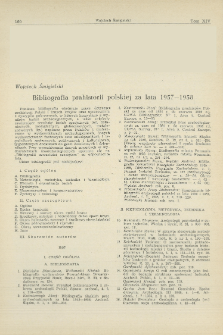 Bibliografia prahistorii Polski za lata 1957—1958