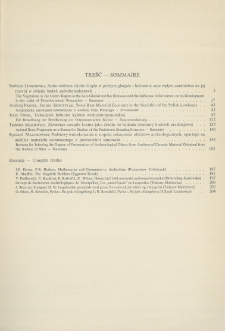 Spis treści = Sommaire