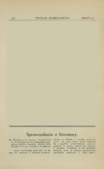 Vorgeschichte von Westpreussen in ihren Grundzügen allgemeinverständlich dargestellt, Wolfgang La Baume, Gdańsk, 1920 : [recenzja]