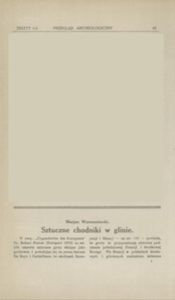 Sztuczne chodniki w glinie