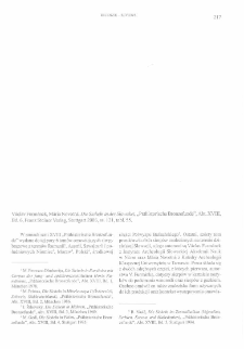 Die Sicheln in der Slowakei, V&aacute;clav Furm&aacute;nek, M&aacute;ria Novotn&aacute;, Stuttgart 2006 : [recenzja]