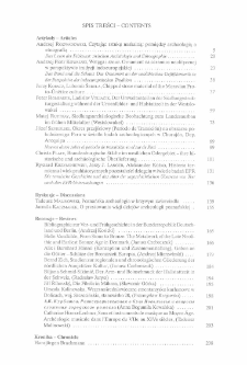 Spis treści = Contents