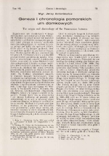 Geneza i chronologia pomorskich urn domkowych