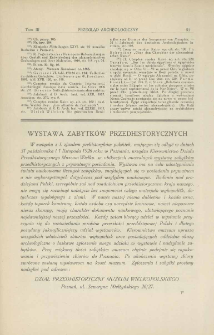 Wystawa zabytk&oacute;w przedhistorycznych