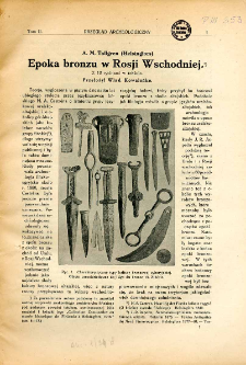 Epoka bronzu w Rosji Wschodniej