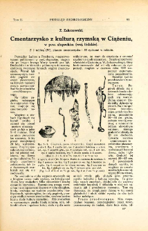 Cmentarzysko z kulturą rzymską w Ciążeniu, w pow. słupeckim (woj. ł&oacute;dzkie)