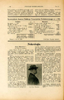 Sprawozdanie kasowe Polskiego Towarzystwa Prehistorycznego za r. 1921