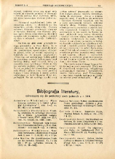 Bibliografja literatury, odnoszącej się do prehistorji ziem polskich z r. 1919