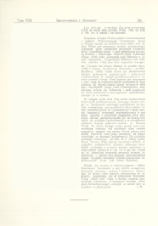 Pravěke Československo : &uacute;vod do studia dějin pravěka, Jan Filip, Praha 1948 : [recenzja]