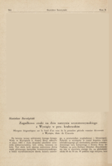 Zagadkowe znaki na dnie naczynia wczesnorzymskiego z Wyciąży w pow. krakowskim