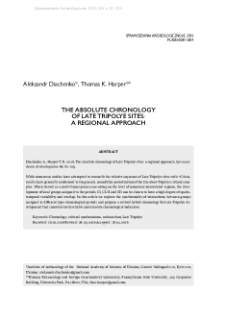 The absolute chronology of Late Tripolye sites: a regional approach