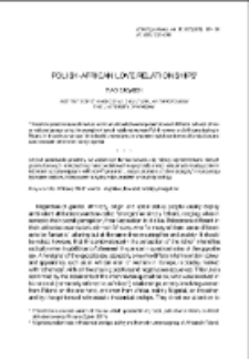 Polish-African Love Relationships