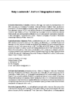 Authors' biographical notes