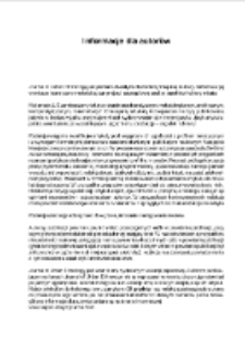 Informacje dla autor&oacute;w