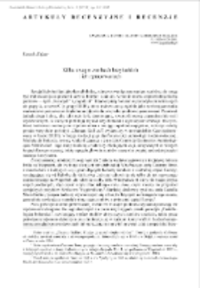 Kilka uwag o zamkach krzyżackich i ich opracowaniach : [recenzja]