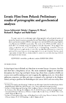 Erratic Flint from Poland: Preliminary results of petrographic and geochemical analyses