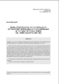 Social stratifi cation of the population of the forest-steppe area of the Dnieperland in the Early Scythian period (VII &ndash; first half of VI cent. BC)