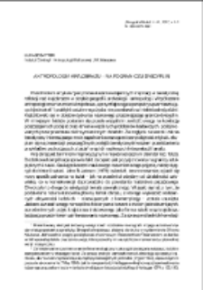 Antropologia krajobrazu &ndash; na pograniczu dyscyplin