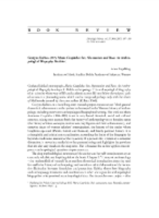 Maria Czaplicka: Sex, Shamanism and Race. An Anthropological Biography, Grażyna Kubica, Krak&oacute;w 2015 : [recenzja]