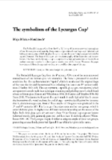 The symbolism of the Lycurgus Cup