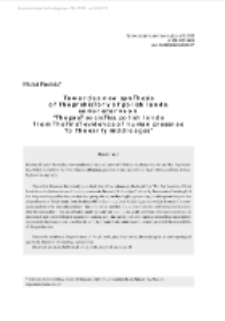 Schyłek neolitu na Wyżynie Lubelskiej (The decline of the Neolithic on the Lublin Upland), P. Jarosz, J. Libera and P. Włodarczak (eds.), Krak&oacute;w 2016 : [recenzja]