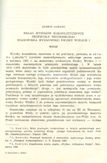 Skład wyrob&oacute;w makrolitycznych przemysłu świderskiego stanowiska wydmowego Świdry Wielkie I