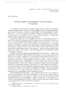 O antropologicznym (etnologicznym) opisie przeszłości. Prolegomena