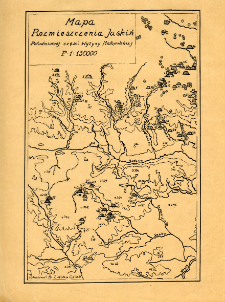 Mapa rozmieszczenia jaskiń południowej części Wyżyny Małopolskiej : skala 1:130.000