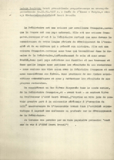 Tekst przemówienia przygotowanego na uroczyste posiedzenie 25. 06. 1957.