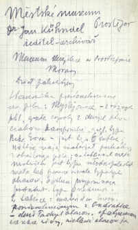 Materiały z muze&oacute;w Czechosłowacji dotyczące r&oacute;żnych stanowisk