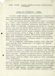 Notatka dla "Informbiuro" Moskwa 1945 roku