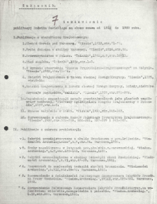 Zestawienie publikacji Ludwika Sawickiego